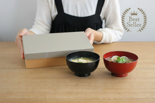 Matsuya Shikki Store Soup Bowl Set | Echizen Lacquerware