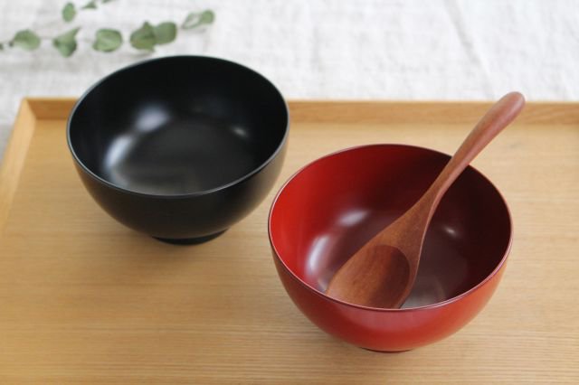 Echizen lacquered soup bowl (dishwasher safe) couple set Matsuya Shikki Store