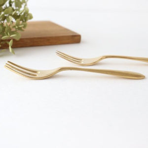 brass dessert fork