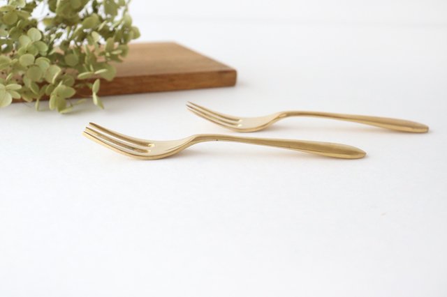 brass dessert fork