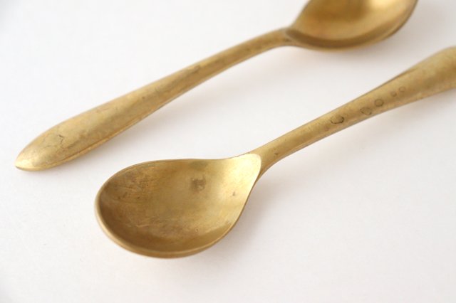 brass dessert fork
