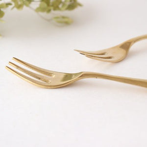 brass dessert fork