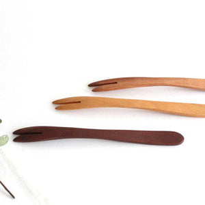 natural wood fork