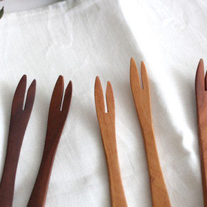 natural wood fork