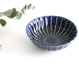 12cm/4.7in Pot Eggplant Navy (Blue) Porcelain Giyaman Mino Ware