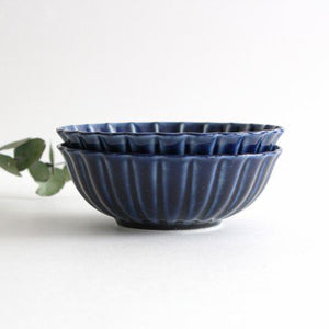 12cm/4.7in Pot Eggplant Navy (Blue) Porcelain Giyaman Mino Ware