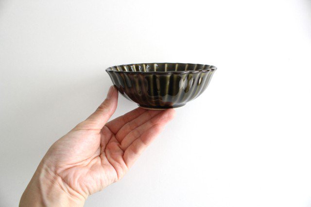 Giyaman Small Bowl Green 12cm/4.7in | Kobachi Mino Ware