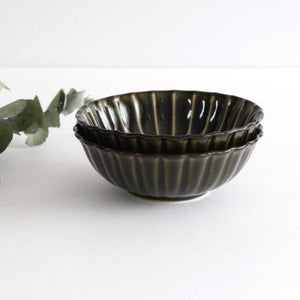 Giyaman Small Bowl Green 12cm/4.7in | Kobachi Mino Ware