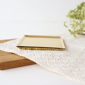 Brass coaster tray