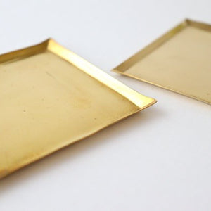 Brass coaster tray