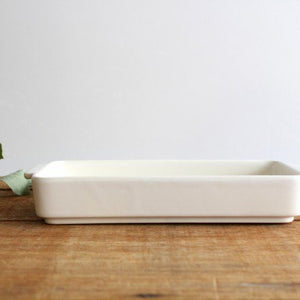 Square Deep Plate Gratin Dish White | Banko Ware