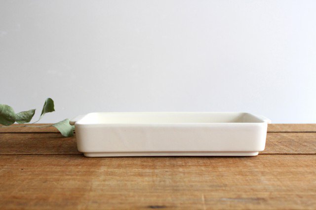 Square Deep Plate Gratin Dish White | Banko Ware