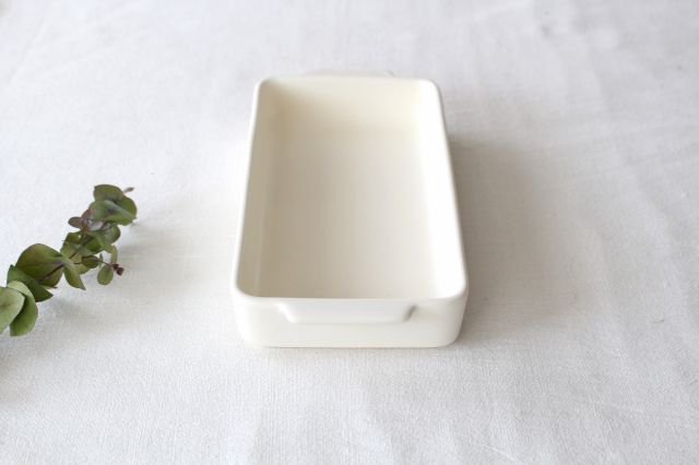 Stack gratin white heat-resistant pottery Banko ware