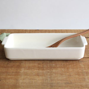 Square Deep Plate Gratin Dish White | Banko Ware