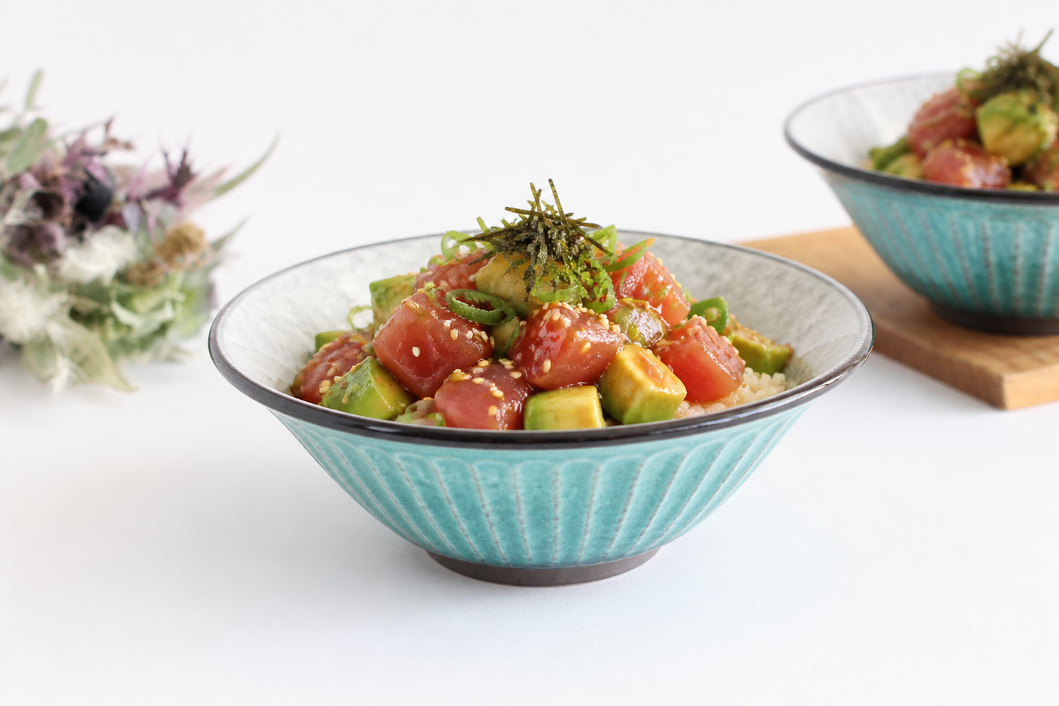 Salad Bowl Turkish Blue | Serving Bowl Mino Ware