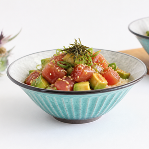 Salad Bowl Turkish Blue | Serving Bowl Mino Ware