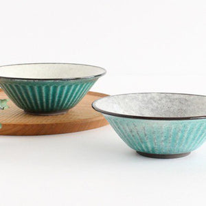 Salad bowl Turkish blue pottery Mino ware