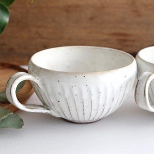 Soup Cup White Shaved | Mino Ware