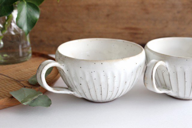 Soup Cup White Shaved | Mino Ware