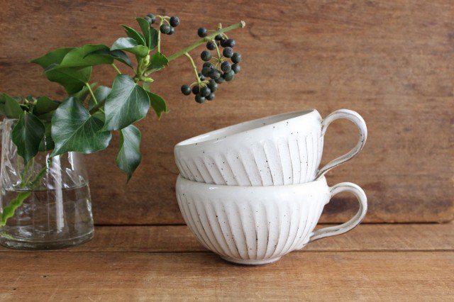 Soup Cup White Shaved | Mino Ware