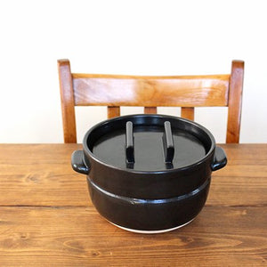 Rice pot 3 cups black Kazuka Dogu Store Nakagawa Masashichi Shoten