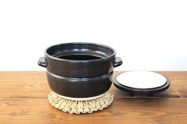 Rice pot 3 cups black Kazuka Dogu Store Nakagawa Masashichi Shoten