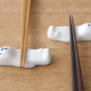 Lying Bear Chopstick Rest Set of 5 Lying Bear | Hashioki  Arita Ware