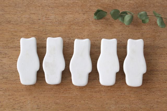 Lying Bear Chopstick Rest Set of 5 Lying Bear | Hashioki  Arita Ware