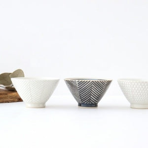 ORIME Rice Bowl Herringbone BROWN | Hasami Ware