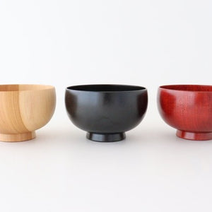 Shirasagi Woodworking  Soup Bowl Natural Sakura M | Lacquerware