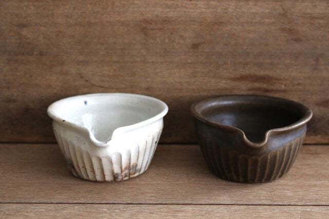 Furutani Seitosho Katakuchi Small Bowl Shinogi White