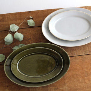 Koyo Kiln Oval Plate Olive M | Arita Ware