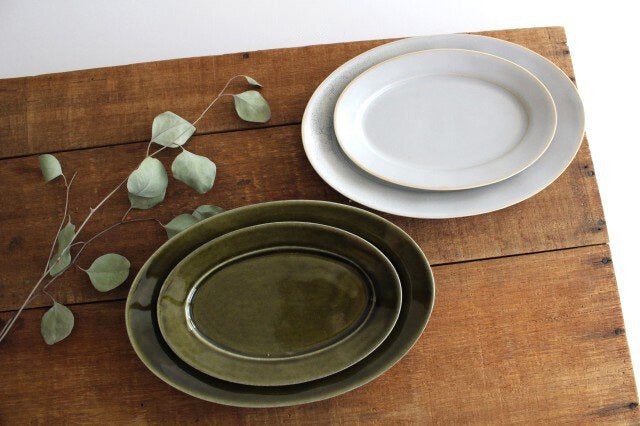 Koyo Kiln Oval Plate Olive M | Arita Ware