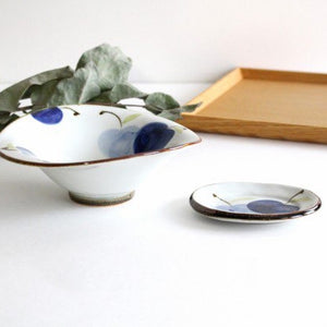 Deformed Bowl Blue Apple M | Serving Bowl Hasami Ware