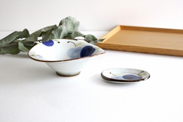 Deformed Bowl Blue Apple M | Serving Bowl Hasami Ware