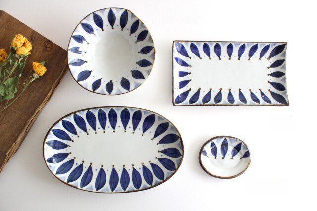 Sauce Plate Blue Petal | Hasami Ware