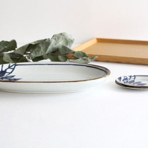 Oval Plate Blueme | Hasami Ware