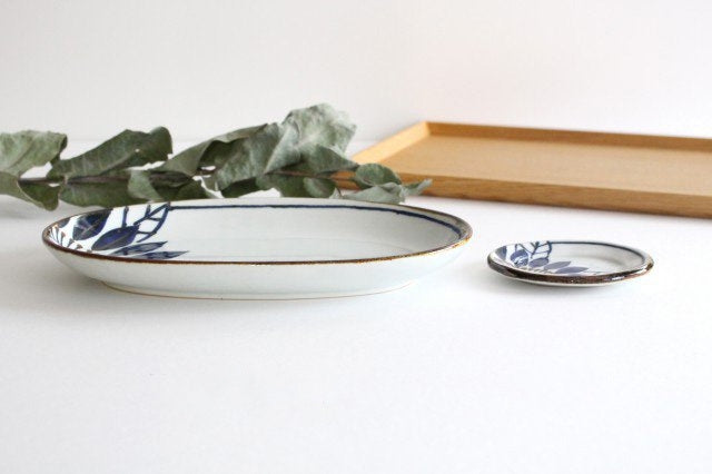 Oval Plate Blueme | Hasami Ware