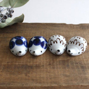 Hedgehog Chopstick Rest Bubbbles | Hashioki Hasami Ware