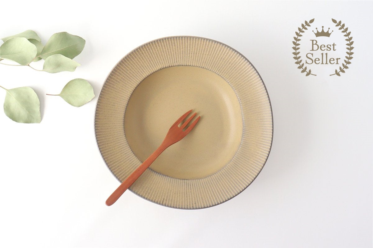 ORLO Pasta Plate Brown | Mino Ware