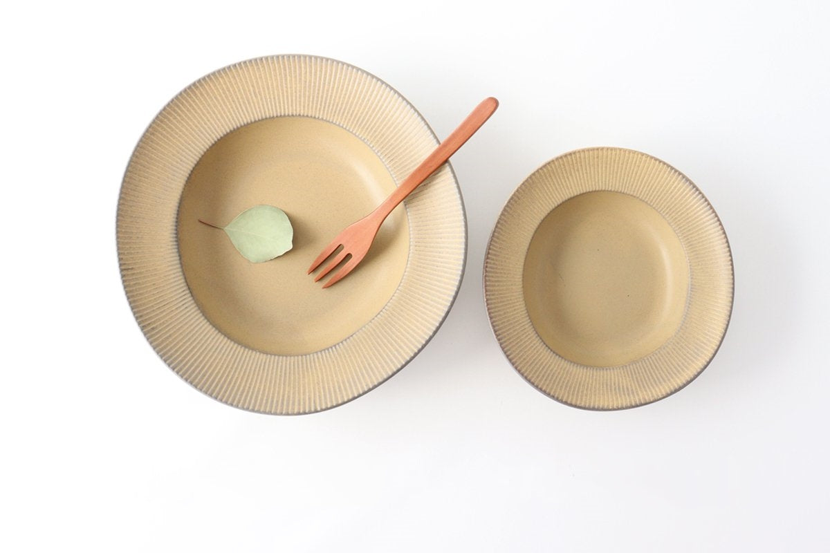 ORLO Pasta Plate Brown | Mino Ware