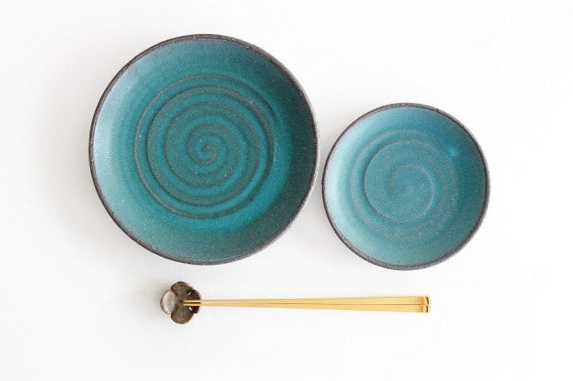 Round Plate Blue 15cm/5.9in | Mino Ware