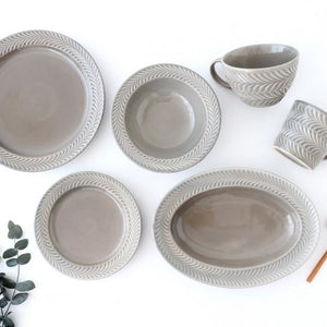 Round Bowl Rosemary Gray | Serving Bowl Hasami Ware