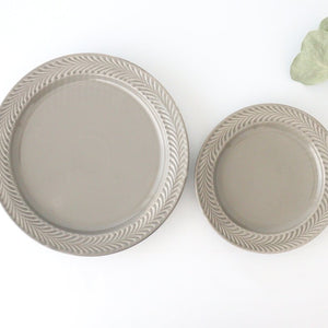 Round Plate Rosemary Gray 24㎝/9.4in | Hasami Ware