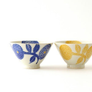 Rice Bowl Blue  Dahlia | Hasami Ware