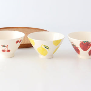 Rice Bowl Cherries Porcelain | Hasami Ware