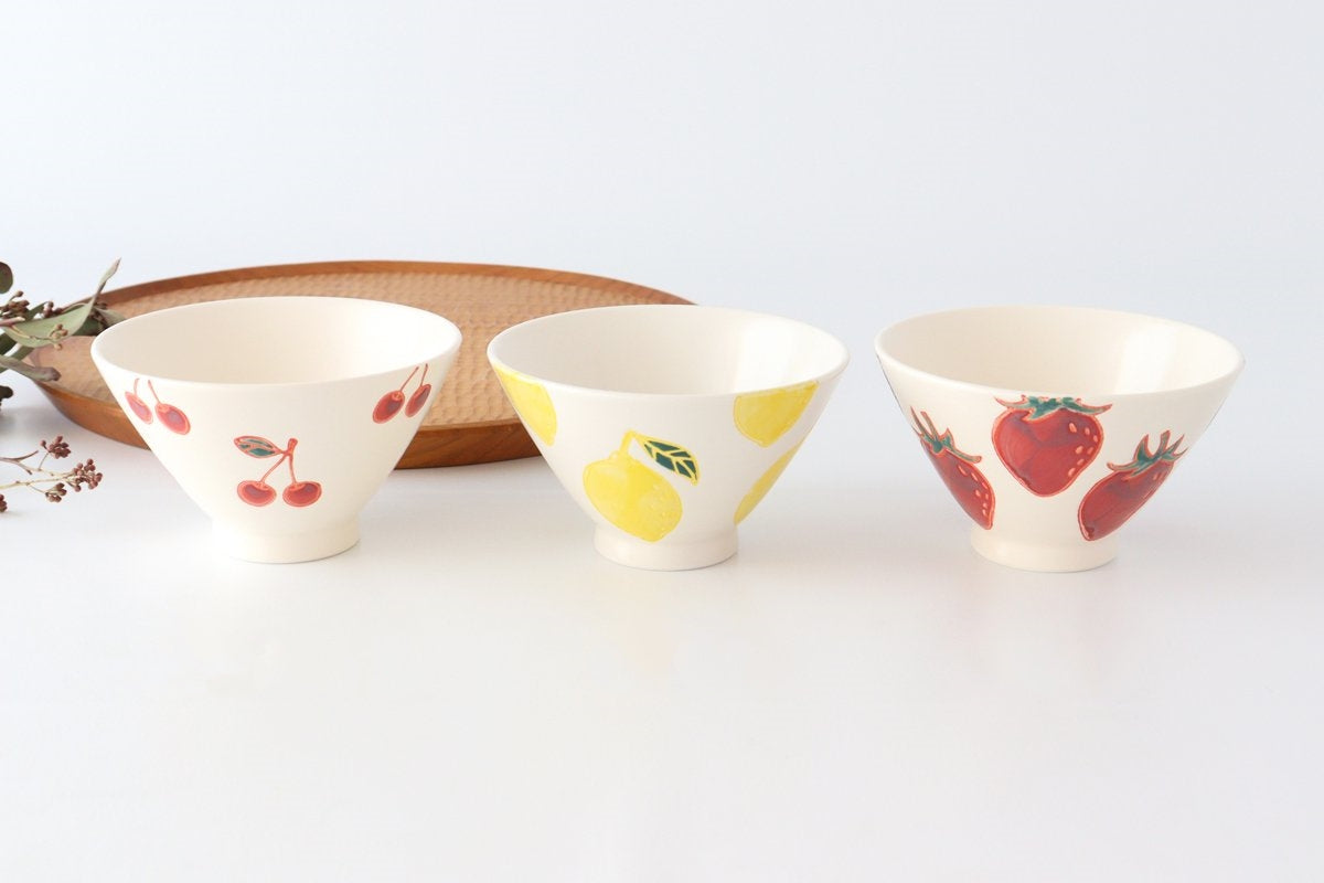 Rice Bowl Cherries Porcelain | Hasami Ware