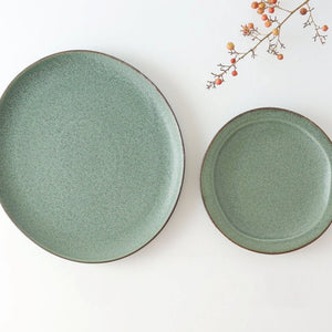 kei Large Plate Green | Mino Ware