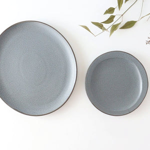 kei Large Plate Gray | Mino Ware