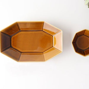 Octagonal Small Bowl Brown | Kobachi Mino Ware